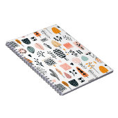 Niedliche Abstrakte Linien Kreative Funny Hand Gez Notizblock (Rechte Seite)