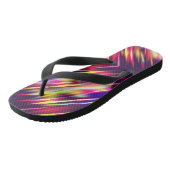 Niedliche abstrakte Linien werfen Kissen iPhone w Badesandalen (Schrägansicht)