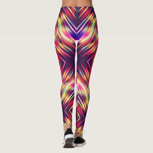 Niedliche abstrakte Linien werfen Kissen iPhone w Leggings (Rückseite)