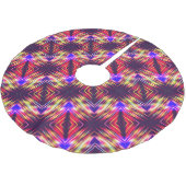 Niedliche abstrakte Linien werfen Kissen iPhone w Polyester Weihnachtsbaumdecke (Schrägansicht)