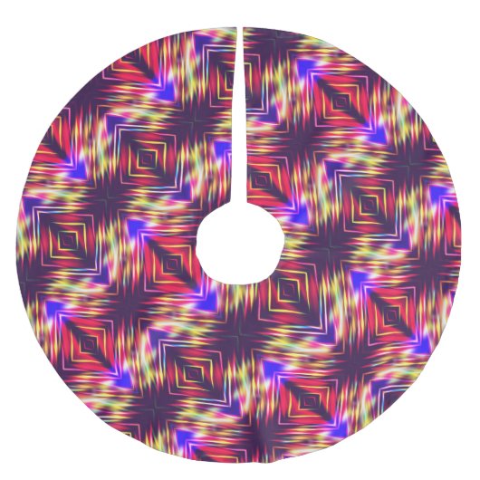 Niedliche abstrakte Linien werfen Kissen iPhone w Polyester Weihnachtsbaumdecke (Vorderseite)