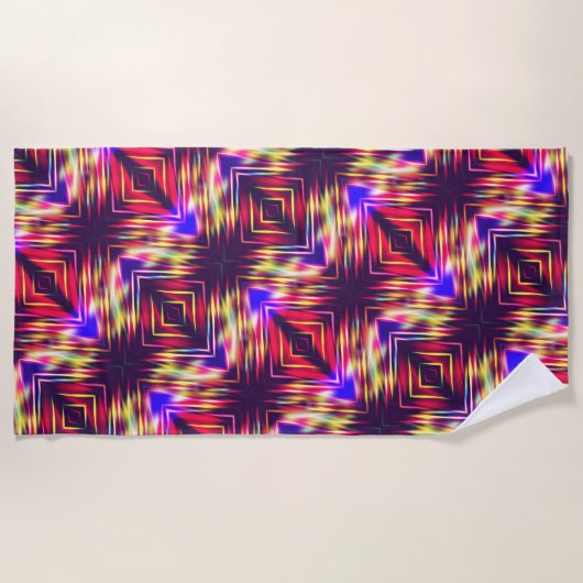 Niedliche abstrakte Linien werfen Kissen iPhone w Strandtuch (Vorderseite)