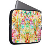 Niedliche abstrakte Linien werfen Kissen Laptopschutzhülle (Vorne Rechts)