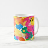 Niedliche abstrakte Malerei Kaffeetasse (VorderseiteRechts)