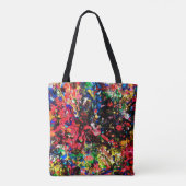 Niedliche abstrakte Malerei Tasche (Rückseite)