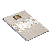 Niedliche Abstrakte Muster für Kid Name & Foto Notizblock (Rechte Seite)