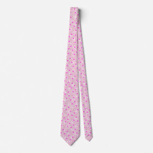 Niedliche abstrakte Pinky-Dots-Muster Krawatte