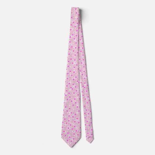 Niedliche abstrakte Pinky-Dots-Muster Krawatte (Vorderseite)