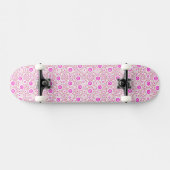 Niedliche abstrakte Pinky-Dots-Muster Skateboard (Horizontal)
