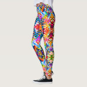 Niedliche abstrakte Quadrate Leggings (Links)