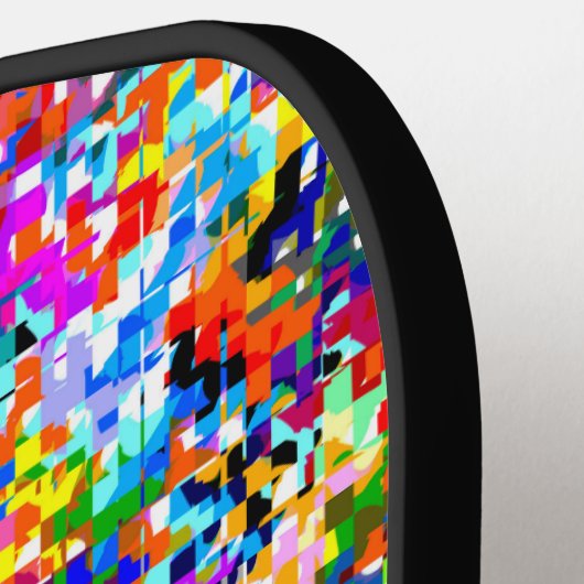 Niedliche abstrakte Quadrate Notebook-Notebook-Not Pickleball Schläger (Linke Seite)