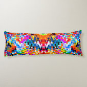 Niedliche abstrakte Quadrate Notebook-Notebook-Not Seitenschläferkissen (Rückseite)