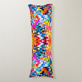 Niedliche abstrakte Quadrate Notebook-Notebook-Not Seitenschläferkissen (Vorderseite Vertikal)