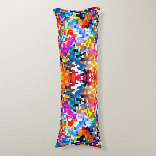 Niedliche abstrakte Quadrate Notebook-Notebook-Not Seitenschläferkissen (Vorderseite Vertikal)