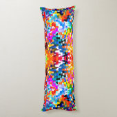 Niedliche abstrakte Quadrate Notebook-Notebook-Not Seitenschläferkissen (Rückseite (Vertikal))