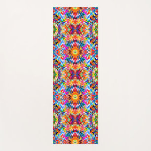 Niedliche abstrakte Quadrate Notebook-Notebook-Not Yogamatte
