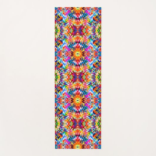 Niedliche abstrakte Quadrate Notebook-Notebook-Not Yogamatte (Vorderseite)