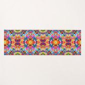 Niedliche abstrakte Quadrate Notebook-Notebook-Not Yogamatte (Vorderseite (Horizontal))