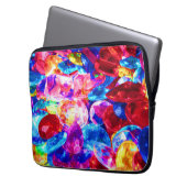 Niedliche abstrakte Schmucktextur Laptopschutzhülle (Vorderseite Links)
