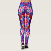 Niedliche abstrakte Schmucktextur Leggings (Rückseite)