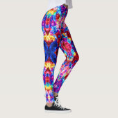Niedliche abstrakte Schmucktextur Leggings (Rechts)