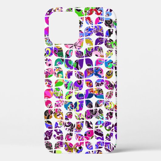 Niedliche abstrakte sechziger Muster Case-Mate iPhone Hülle (Rückseite)