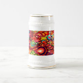 Niedliche abstrakte Swirbelfarbe Bierglas (Mittel)