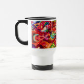 Niedliche abstrakte Swirbelfarbe Reisebecher (Links)