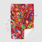 Niedliche abstrakte Swirl-Farbe Case-Mate iPhon Golfhandtuch (Insitu)