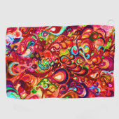 Niedliche abstrakte Swirl-Farbe Case-Mate iPhon Golfhandtuch (Horizontal)