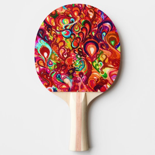 Niedliche abstrakte Swirl-Farbe Case-Mate iPhon Tischtennis Schläger (Vorderseite)