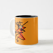 Niedliche Abstrakte Tasse! Zweifarbige Tasse (Vorderseite Links)