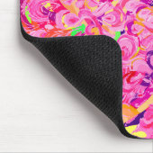 Niedliche abstrakte Wirbel malen Mousepad (Ecke)