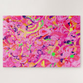 Niedliche abstrakte Wirbel malen Puzzle (Horizontal)