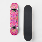 Niedliche abstrakte Wirbel malen Skateboard (Vorderseite)