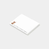Niedliche abyssinian Cat Personalize Notes Post-it Klebezettel (angewinkelt)