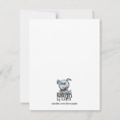 Niedliche acht mit Augen Einladung (Rückseite)