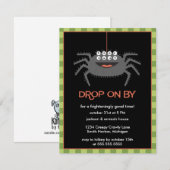 Niedliche acht mit Augen Einladung (Vorne/Hinten)