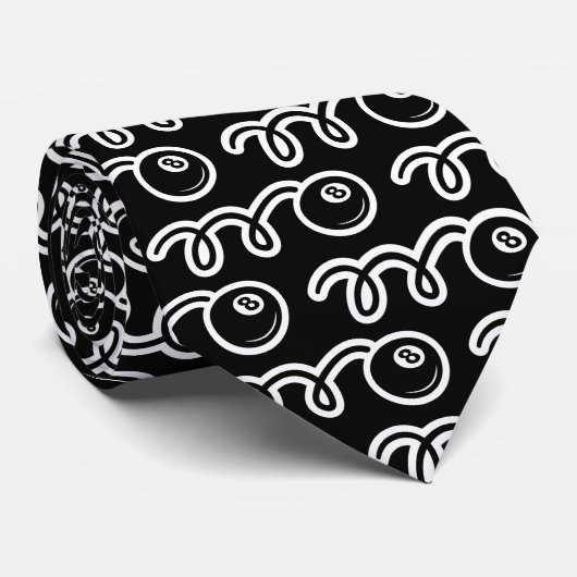 Niedliche Achterhalsbinde für Poolspieler Krawatte (Gerollt)