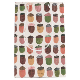 Niedliche Acorn Girl Birthday rosa Mittelgebäck Mittlere Geschenktüte