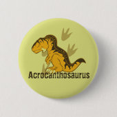 Niedliche Acrocanthosaurus Button (Vorderseite)