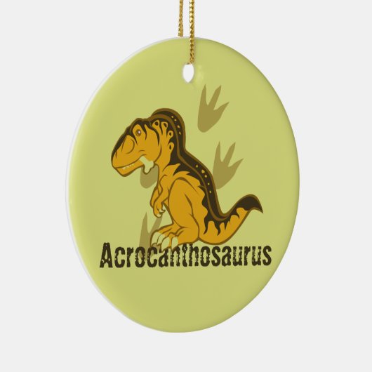 Niedliche Acrocanthosaurus Keramik Ornament (Rechts)