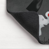 Niedliche Adorable Elefanten, Polka Docks, Bow Mousepad (Ecke)