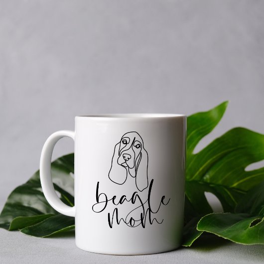 Niedliche adorable Line Art Minimalistischer Beagl Kaffeetasse