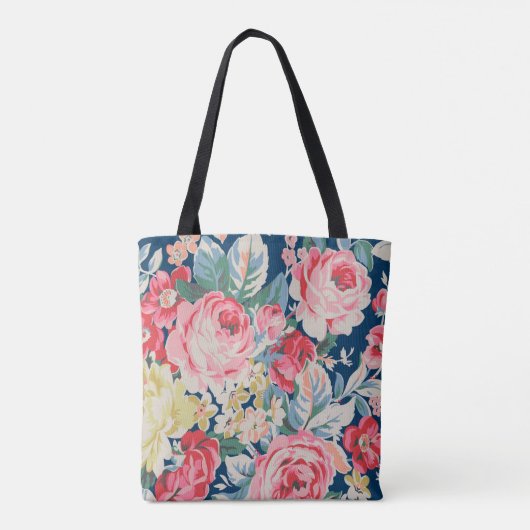 Niedliche Adorable Moderne blühende Blume Tasche (Rückseite)