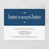 Niedliche Adressänderung Ankündigungspostkarte (Vorderseite)