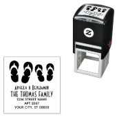 Niedliche Adresse seiner & ihrer Flip Flops Permastempel (Beispiel)