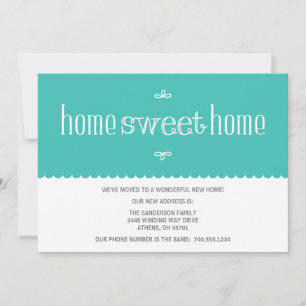 Niedliche Adressenänderung Mitteilung Ankündigung