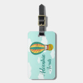 Niedliche "Adventure Awaits"-Vogelvorführung für K Gepäckanhänger (Vorderseite vertikal)