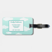 Niedliche "Adventure Awaits"-Vogelvorführung für K Gepäckanhänger (Rückseite horizontal)